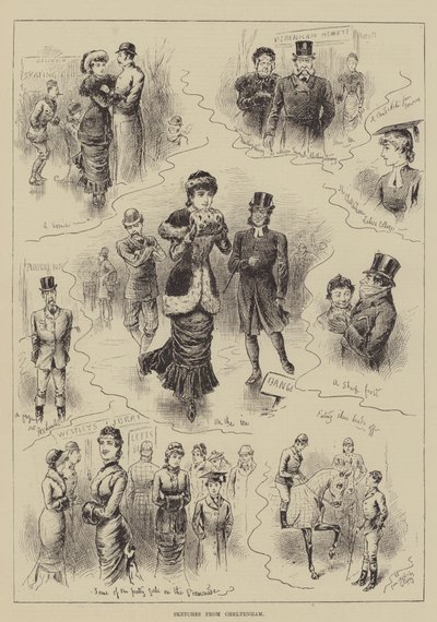 Sketches from Cheltenham by John Jellicoe